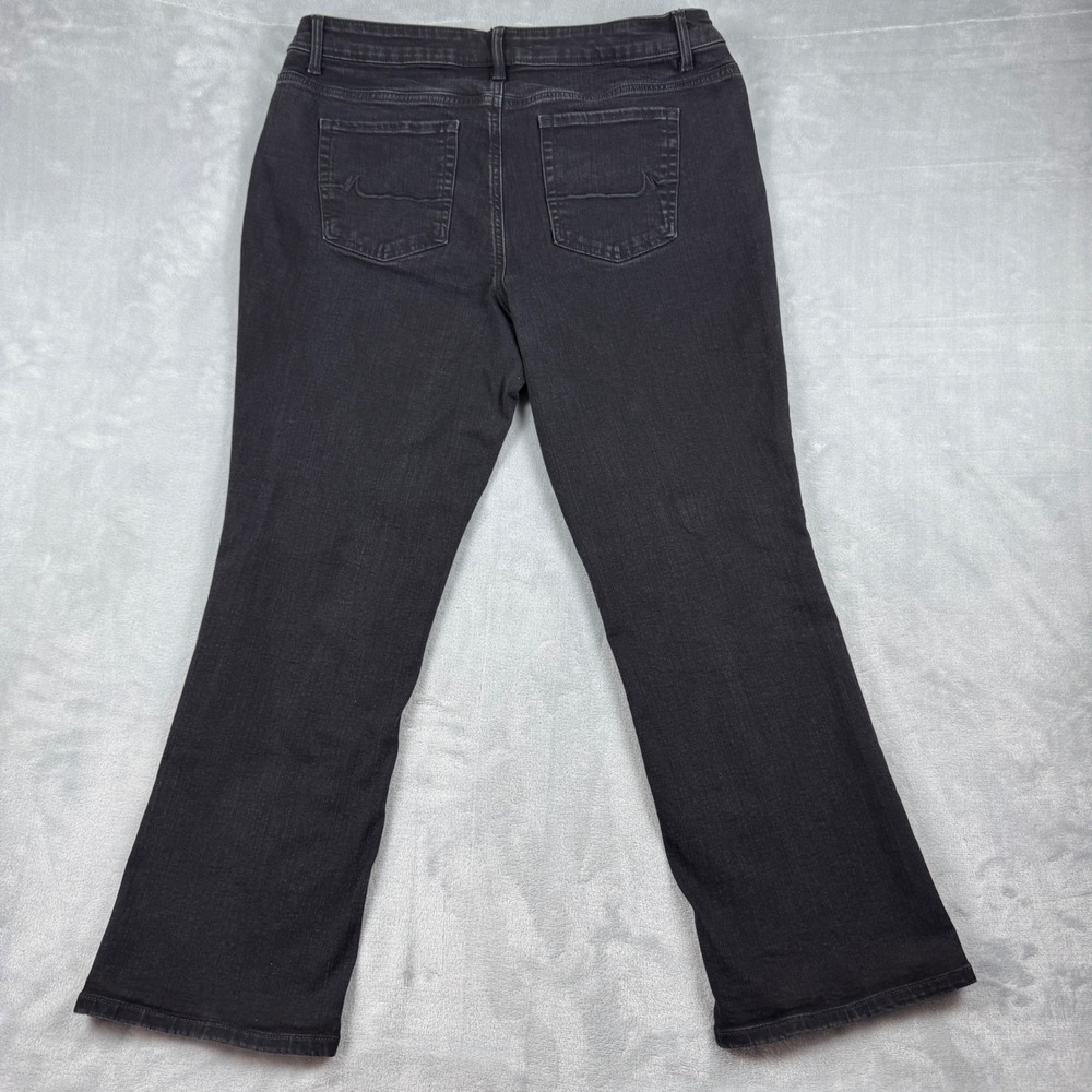 M Jeans by Maurice's Mid Rise Women's Bootcut Black Denim Jeans Size 18W Short - Picture 2 of 11